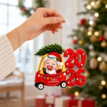 Load image into Gallery viewer, Personalized Baby's First Christmas Acrylic Ornament Keepsake
