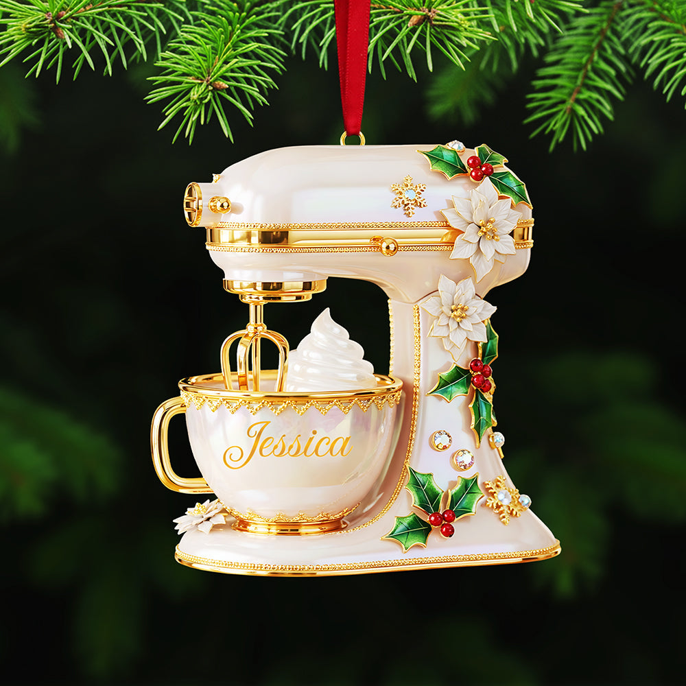 Personalized Gifts For Christmas, Baking Mixer Custom Shape Acrylic Ornament Ornament MagicInPrints