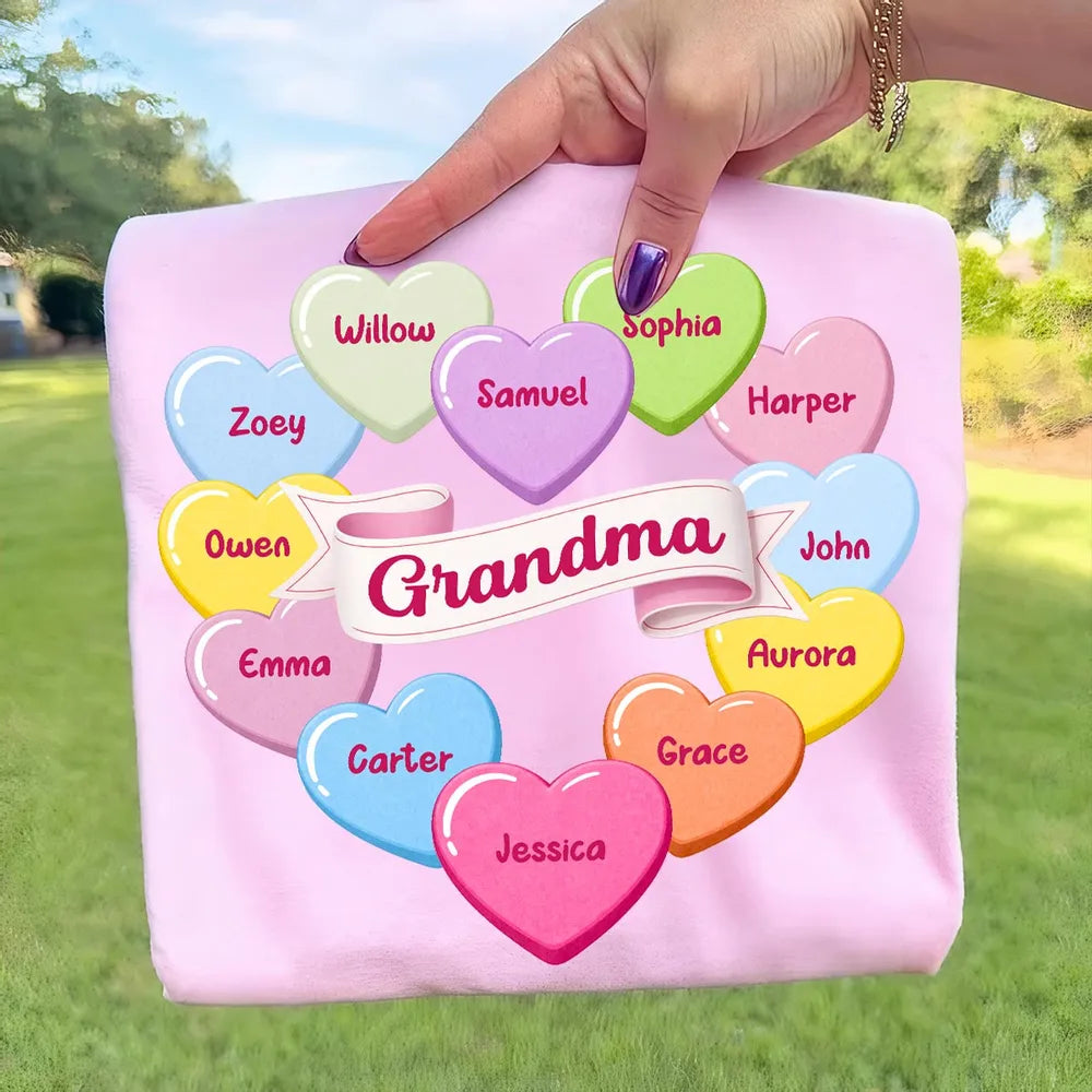 Personalized Grandma T-Shirt for Family - Custom Names Gift Cloth MagicInPrints