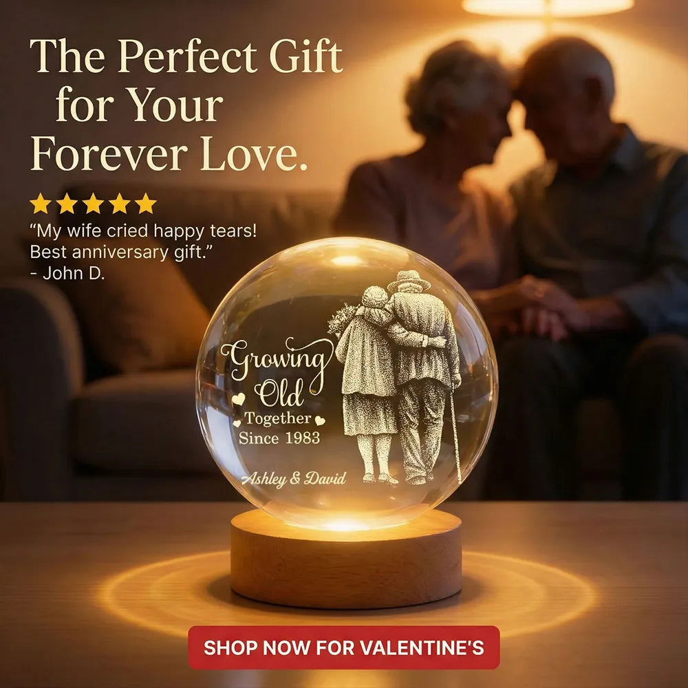 Personalized LED Night Light for Couples - Romantic Gift for Anniversary Lamp MagicInPrints