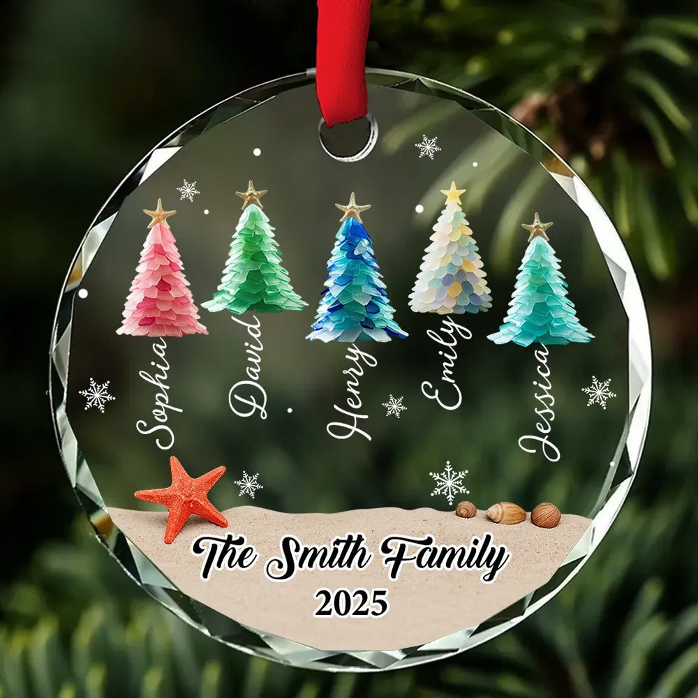 Personalized Family Christmas Ornament - Custom Names and Year - Holiday Decor Keepsake Ornament MagicInPrints