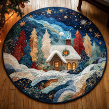 Load image into Gallery viewer, Embrace the Magic of Nature – Personalized Quilted Round Mat – Gift for Home Lovers Quilted Round Mat MagicInPrints
