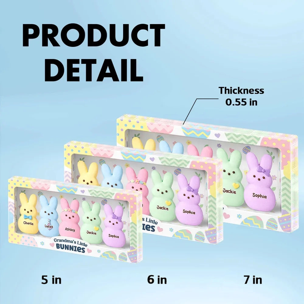 Personalized Plush Bunny Set for Kids - Easter Gift Keepsake Plaque MagicInPrints