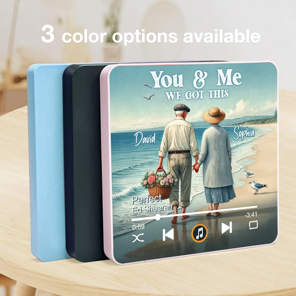 Personalized Music Plaque for Couples - Romantic Anniversary Gift Fridge Magnet MagicInPrints