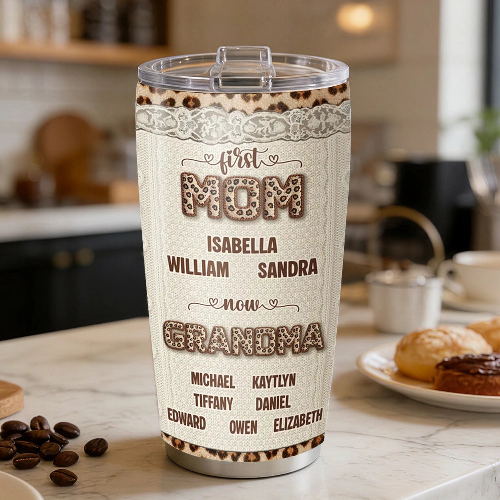 Personalized Grandma Tumbler for Mom - Custom Names Gift Cup MagicInPrints