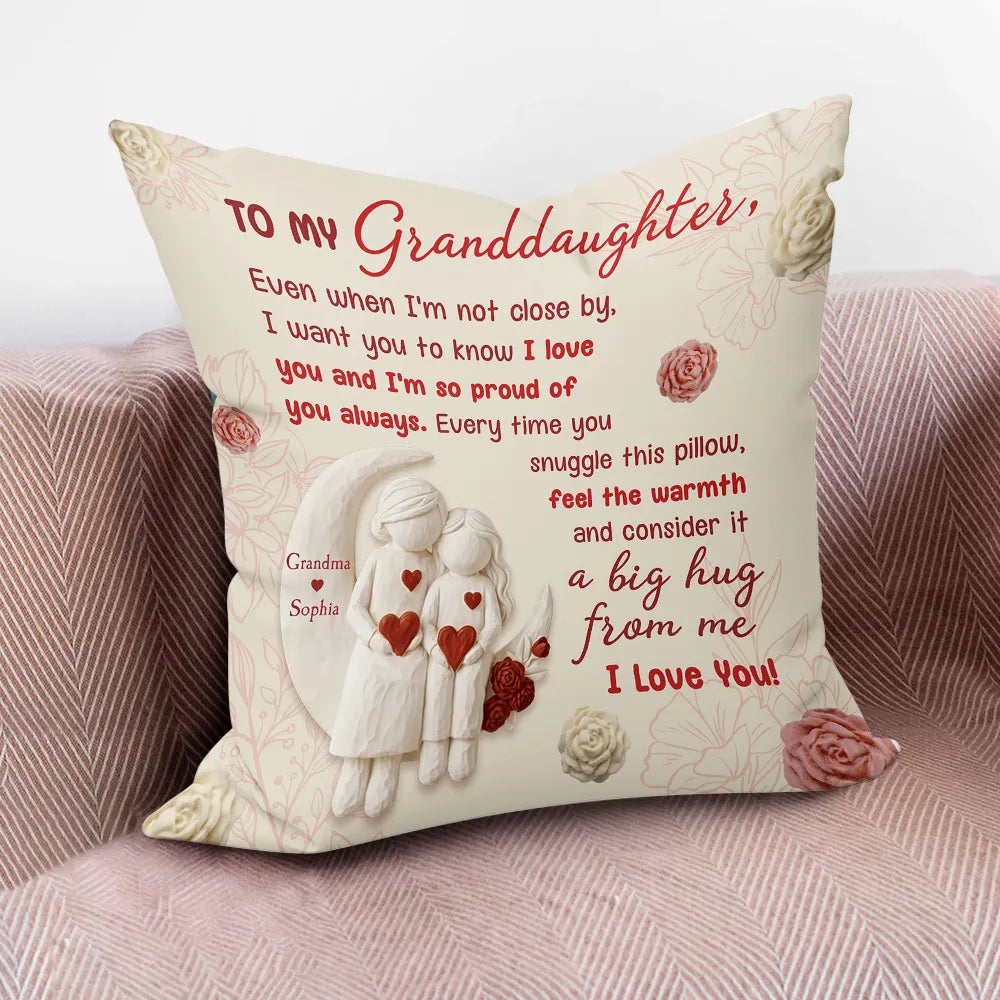 Personalized Granddaughter Throw Pillow - Heartfelt Sentimental Gift Pillow or Blanket MagicInPrints