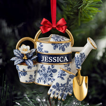 Load image into Gallery viewer, Grow Joy and Love - Personalized Garden Tools Acrylic Ornament - Custom Gift for Gardeners Ornament MagicInPrints

