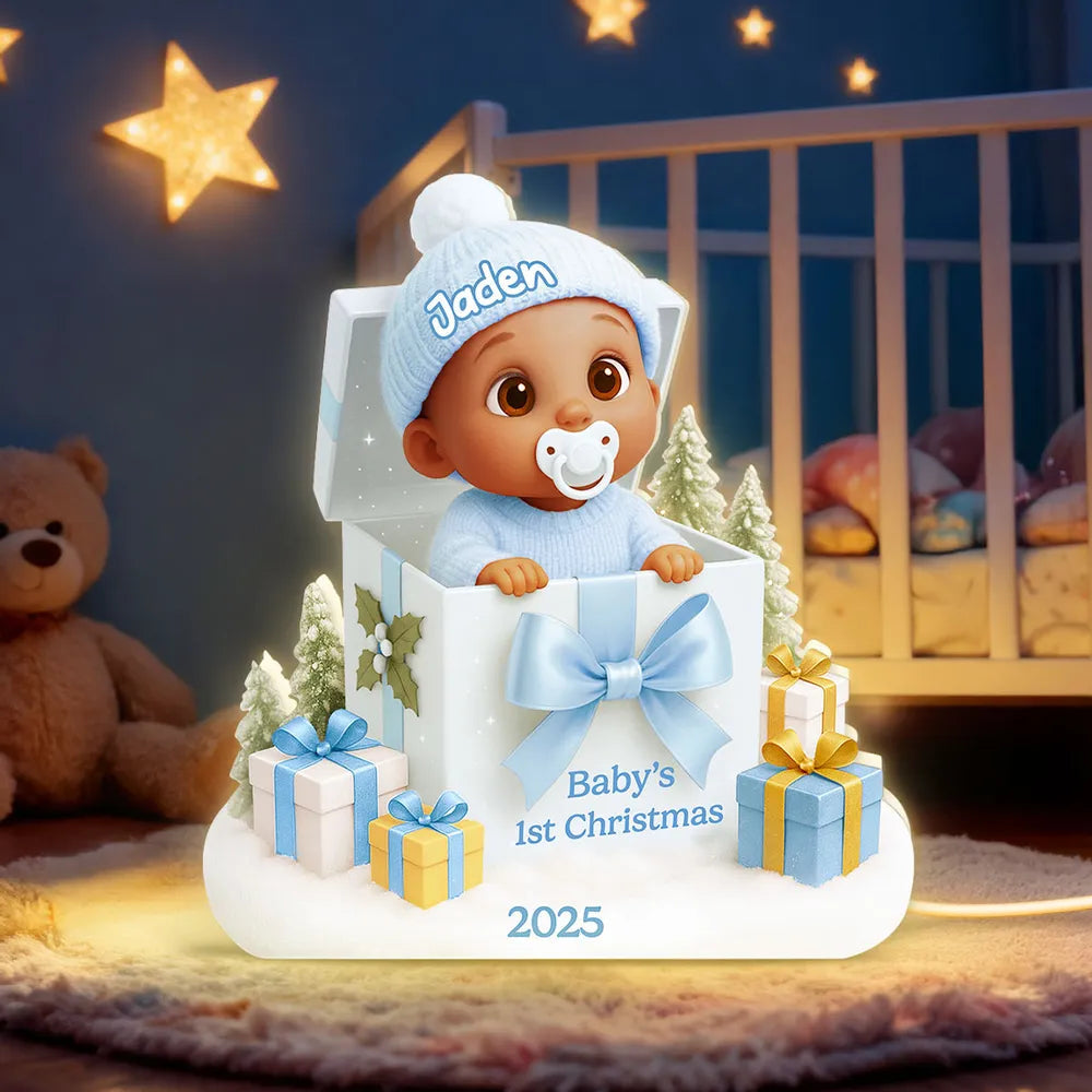 Personalized Baby's First Christmas Keepsake Ornament - Holiday Gift 2025 Plaque MagicInPrints