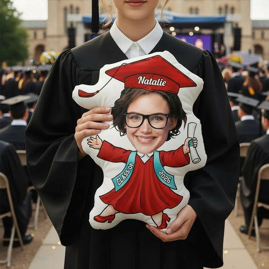 Customized Graduation Photo Pillow for Graduates - Class of 2026 Gift Pillow MagicInPrints
