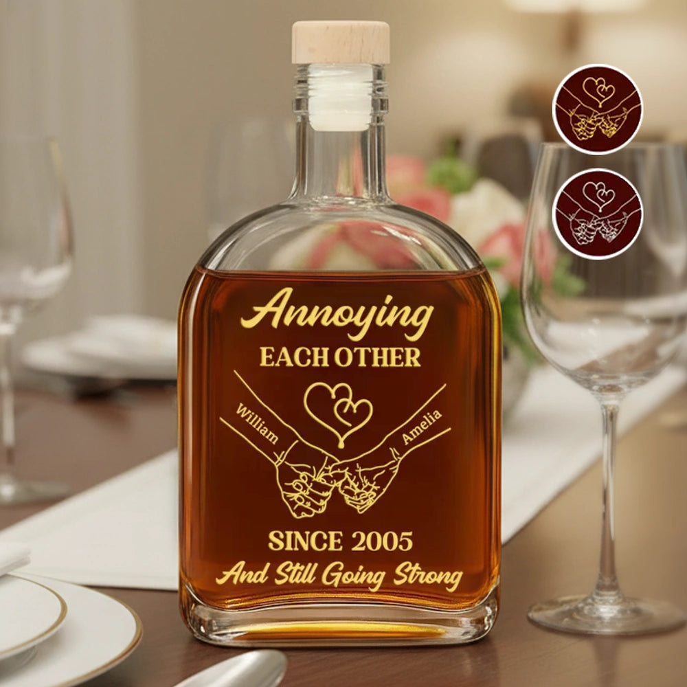 Personalized Whiskey Decanter for Couples - Anniversary Gift Kitchen Supplies MagicInPrints