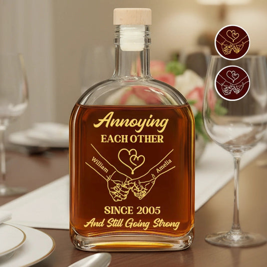 Personalized Whiskey Decanter for Couples - Anniversary Gift Kitchen Supplies MagicInPrints