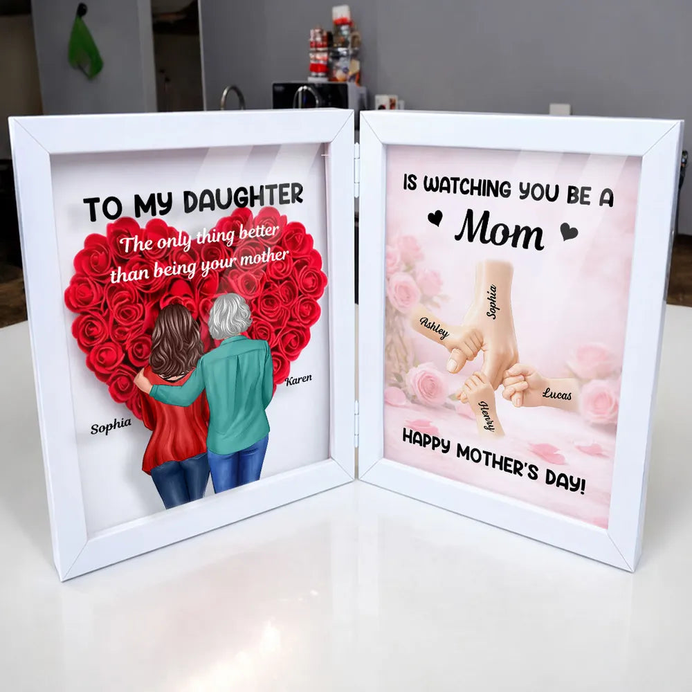 Personalized Mother's Day Frame for Daughter - Heartfelt Gift with Custom Names Plaque MagicInPrints