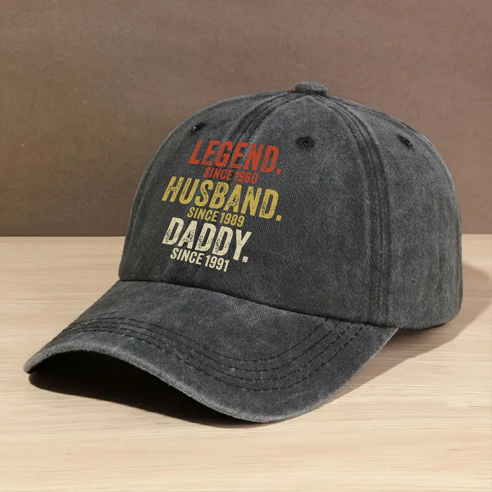 Personalized Grandpa Cap for Men - Milestone Years Gift Hat MagicInPrints