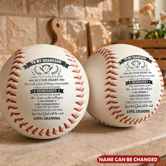 Personalized Baseball Gift for Grandson - Sentimental Keepsake from Grandma or Grandpa Sports MagicInPrints