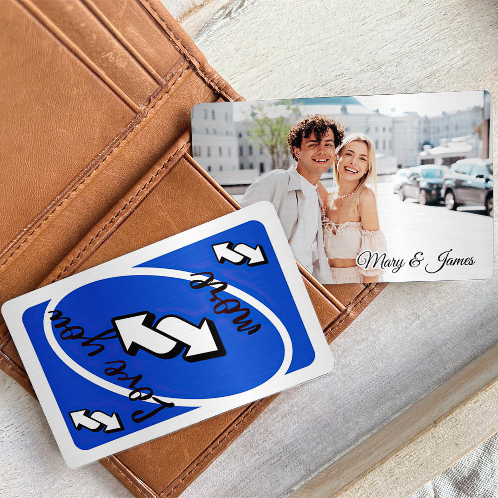 Custom Photo Wallet Cards - Unique Couples Gifts for Valentine's Day Gifts Wallet Card PopCulturePrints