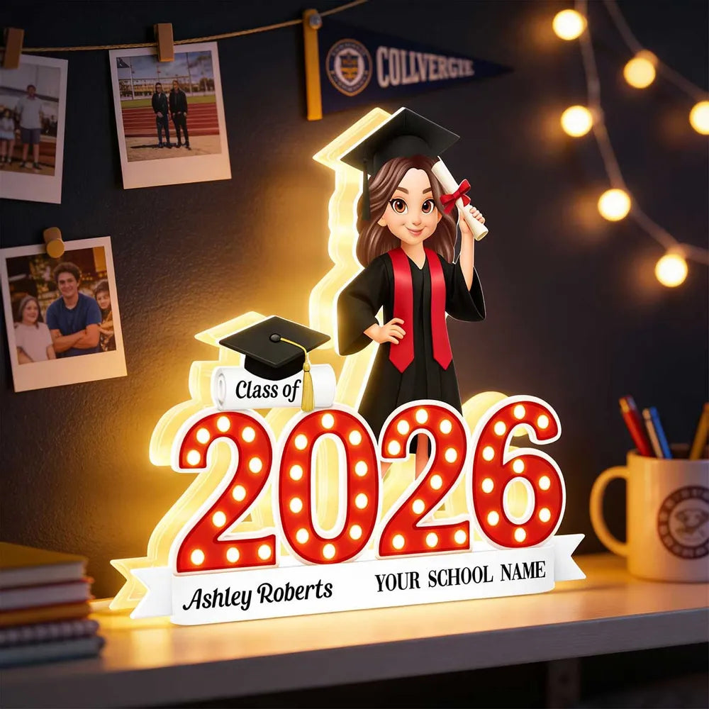Custom Graduation Decoration for Class of 2026 - Personalized Graduate Display Plaque MagicInPrints
