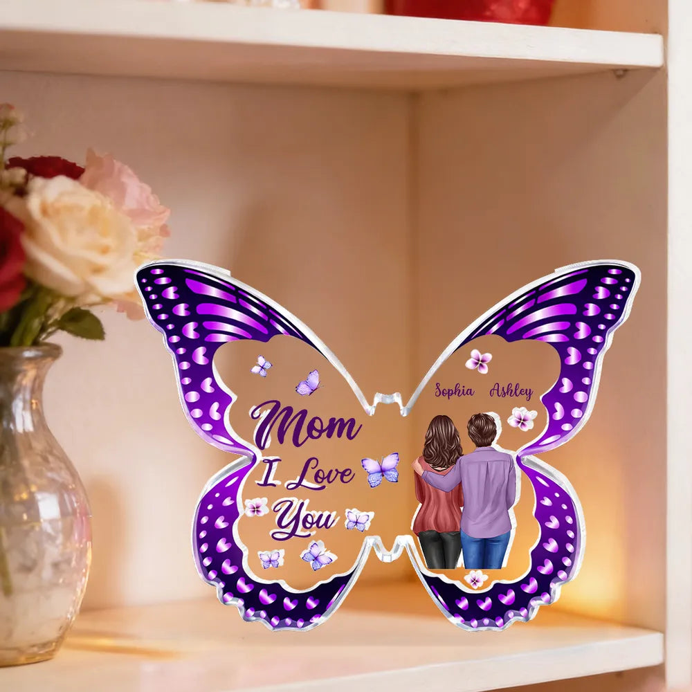 Personalized Butterfly Acrylic Plaque for Mom - Sentimental Gift for Mother's Day Plaque MagicInPrints