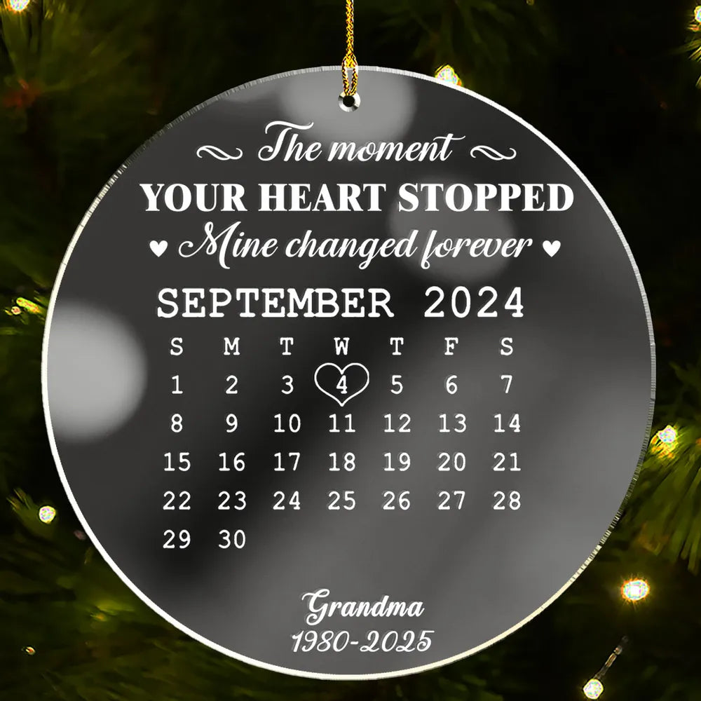 Personalized Memorial Ornament for Dad - Heartfelt Remembrance Keepsake Ornament MagicInPrints