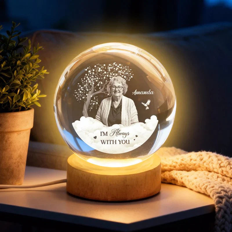 Personalized Memorial LED Lamp for Family - Sentimental Gift Lamp MagicInPrints