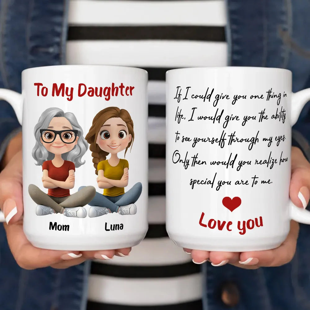 Personalized Mother Daughter Mug Set - Heartfelt Gift for Special Occasions Cup MagicInPrints