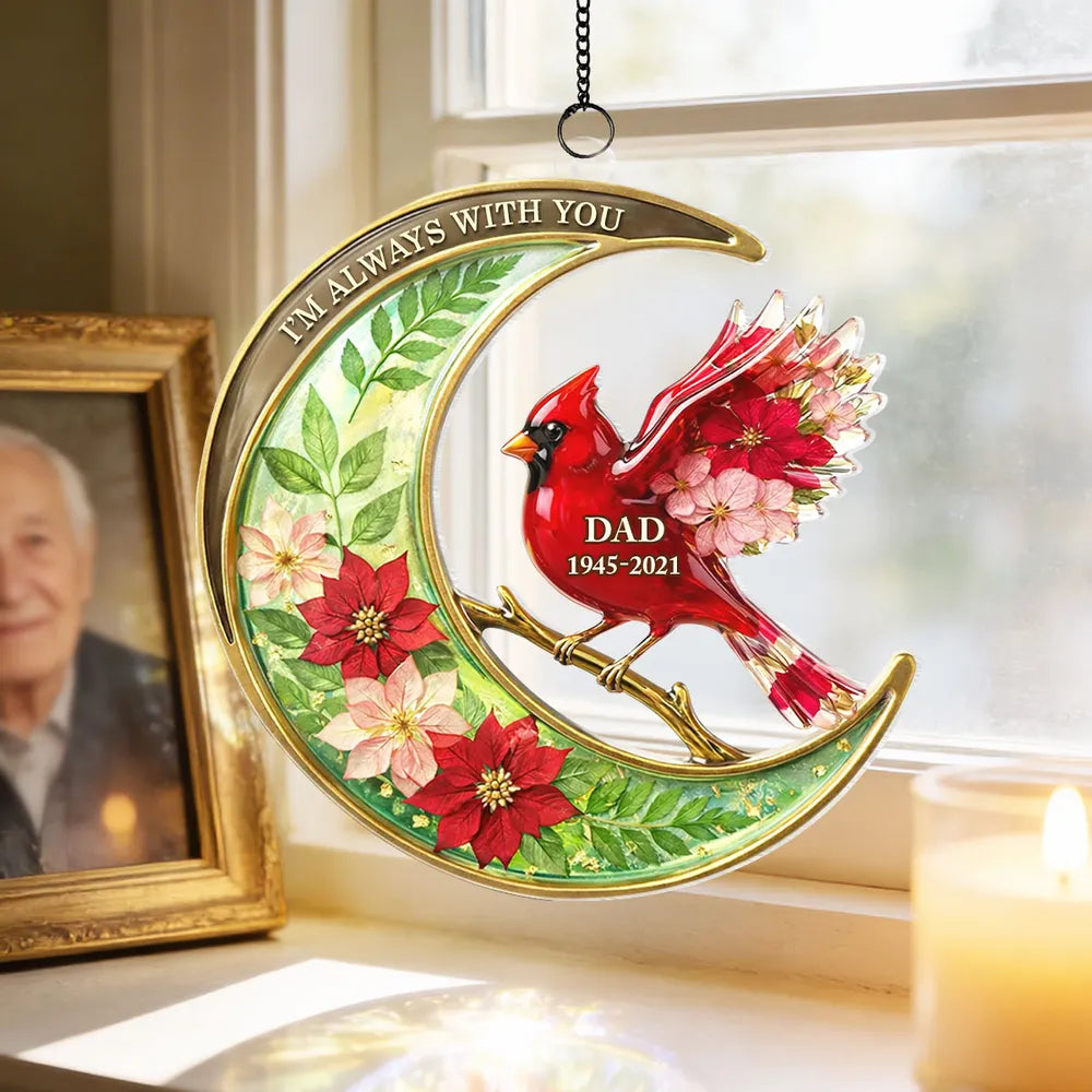 Personalized Memorial Cardinal Ornament for Dad - Remembrance Gift Ornament MagicInPrints
