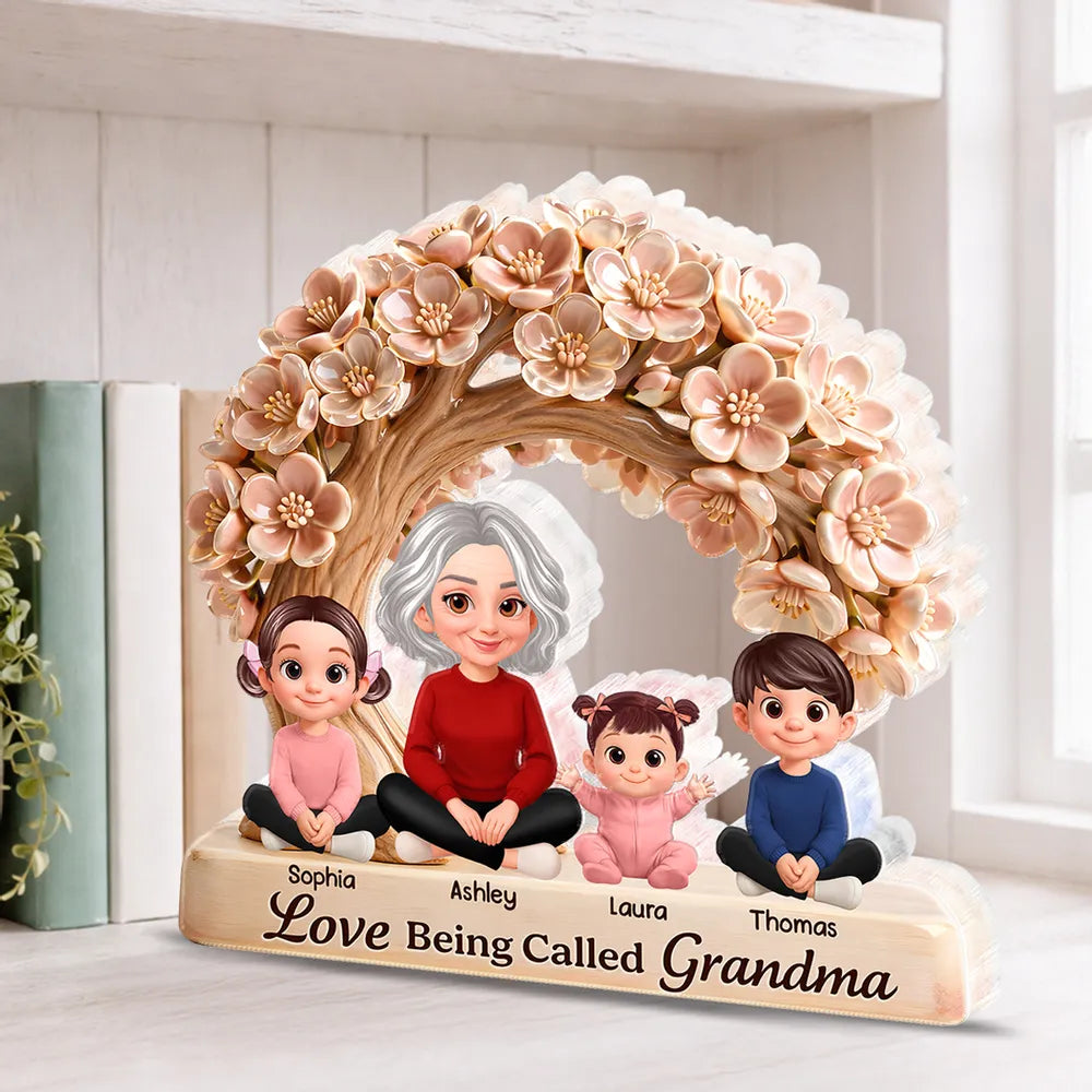 Personalized Family Figurine for Grandma - Custom Names Keepsake Gift Plaque MagicInPrints