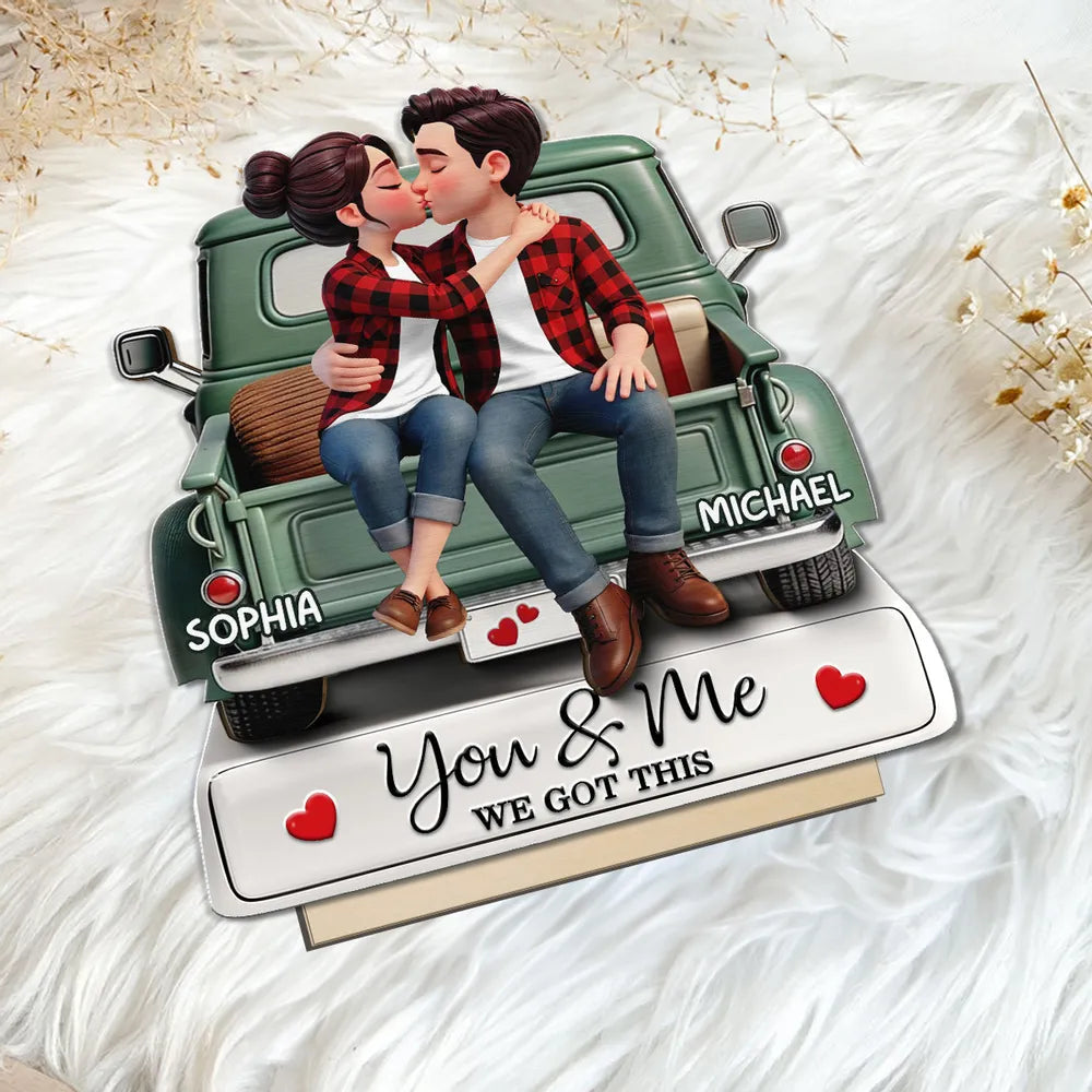 Personalized Couple Figurine for Romantic Gift - Anniversary Keepsake Plaque MagicInPrints