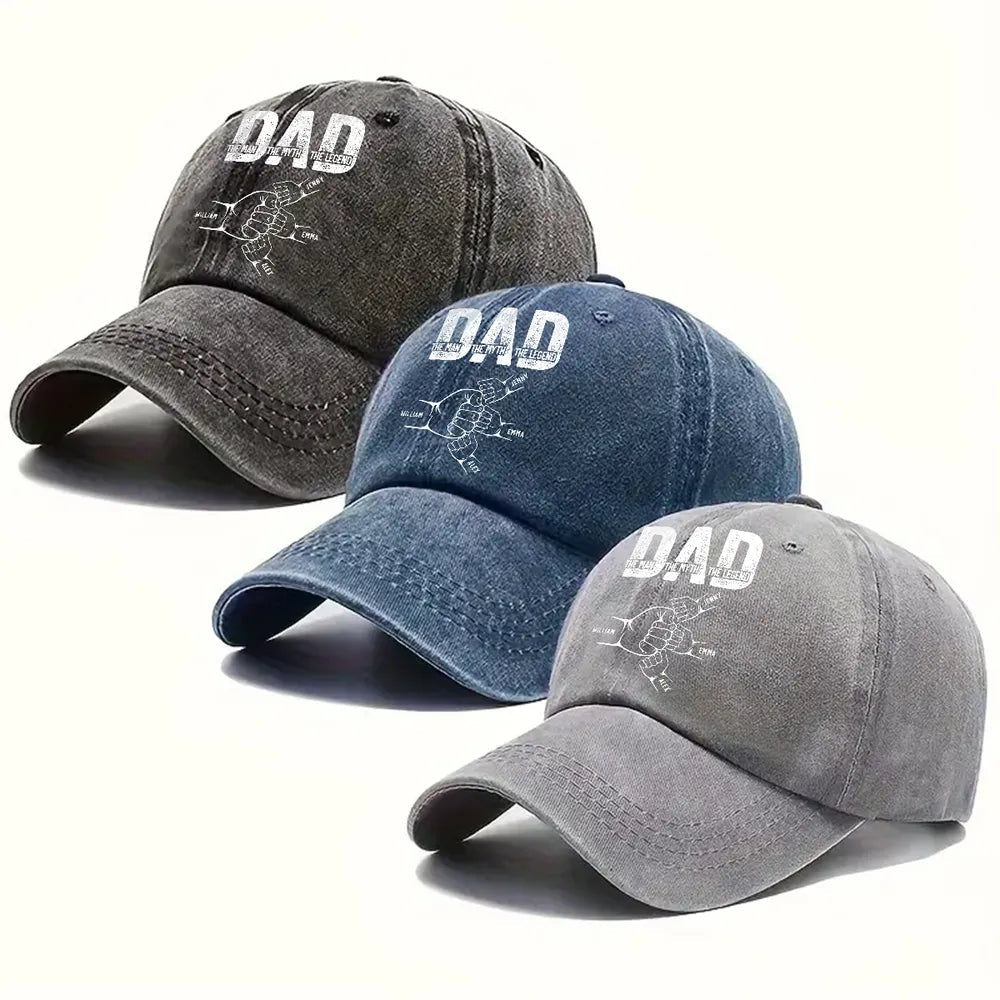 Personalized Dad Hat for Fathers - Custom Names Gift for Dad Hat MagicInPrints