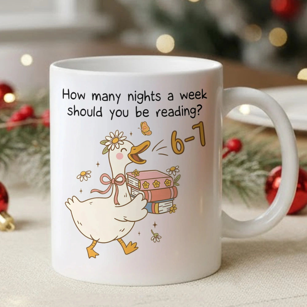 Personalized Funny Duck Mug for Book Lovers - Perfect Reading Gift Cup MagicInPrints