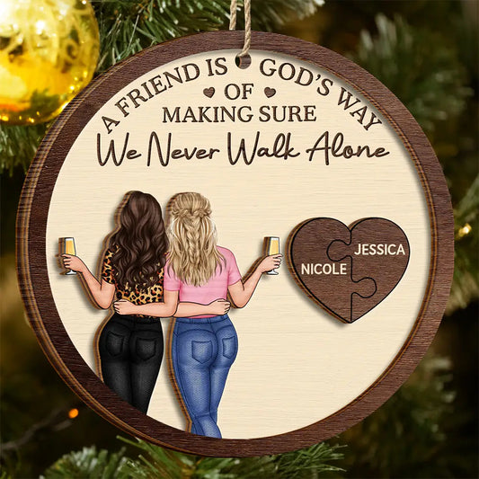 Personalized Friendship Ornament for Women - Sentimental Gift for Best Friends Ornament MagicInPrints