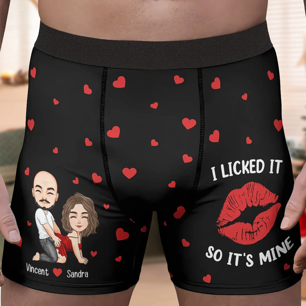Personalized Men's Boxer Briefs Couples Gift - Romantic Valentine's Day Underwear MagicInPrints