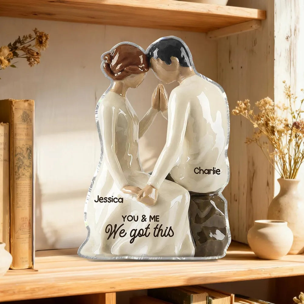 Personalized Couple Figurine for Home Decor - Romantic Gift for Anniversaries Plaque MagicInPrints