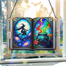 Load image into Gallery viewer, Enchanting Witch Suncatcher - Personalized Gift for Witch Lovers
