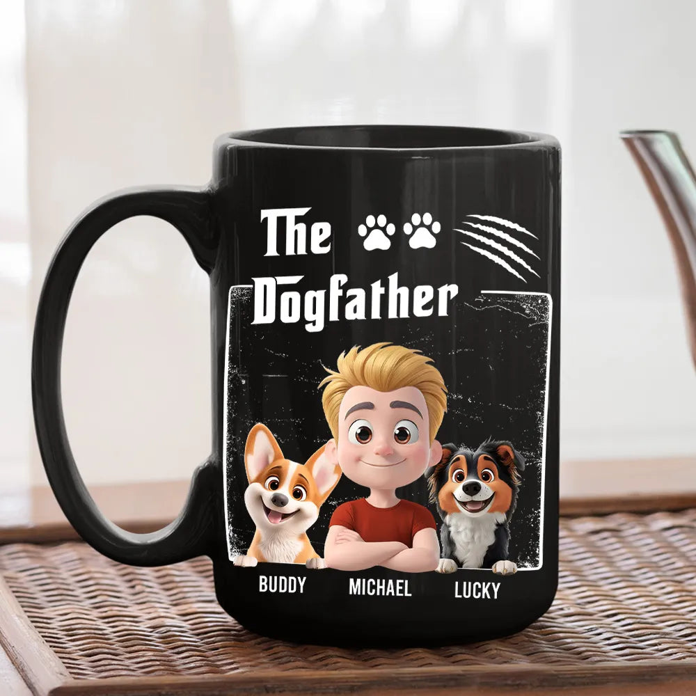 Personalized Dogfather Mug for Dog Lovers - Christmas Gift Cup MagicInPrints
