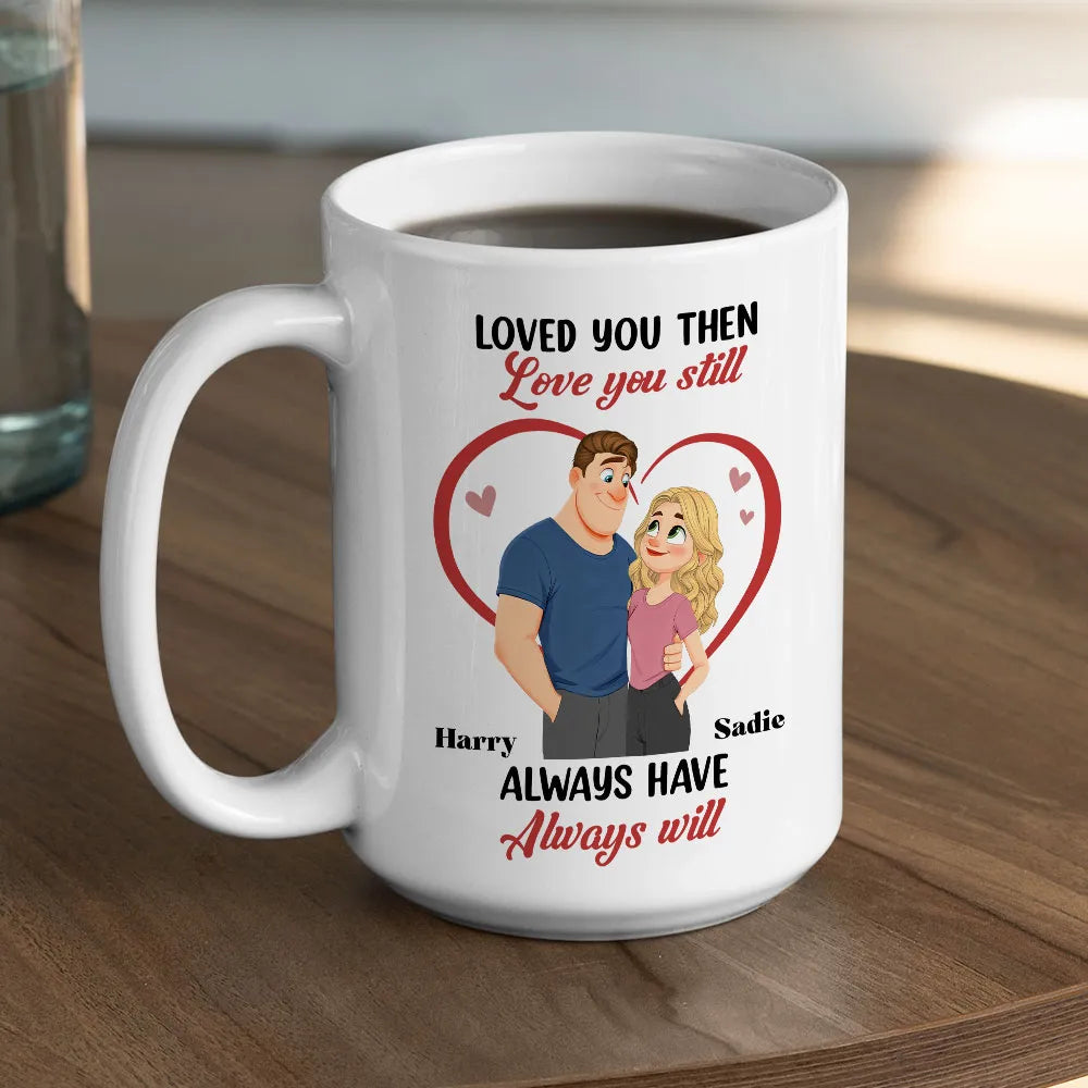 Personalized Couple Mug for Anniversary - Loved You Then, Always Will Cup MagicInPrints