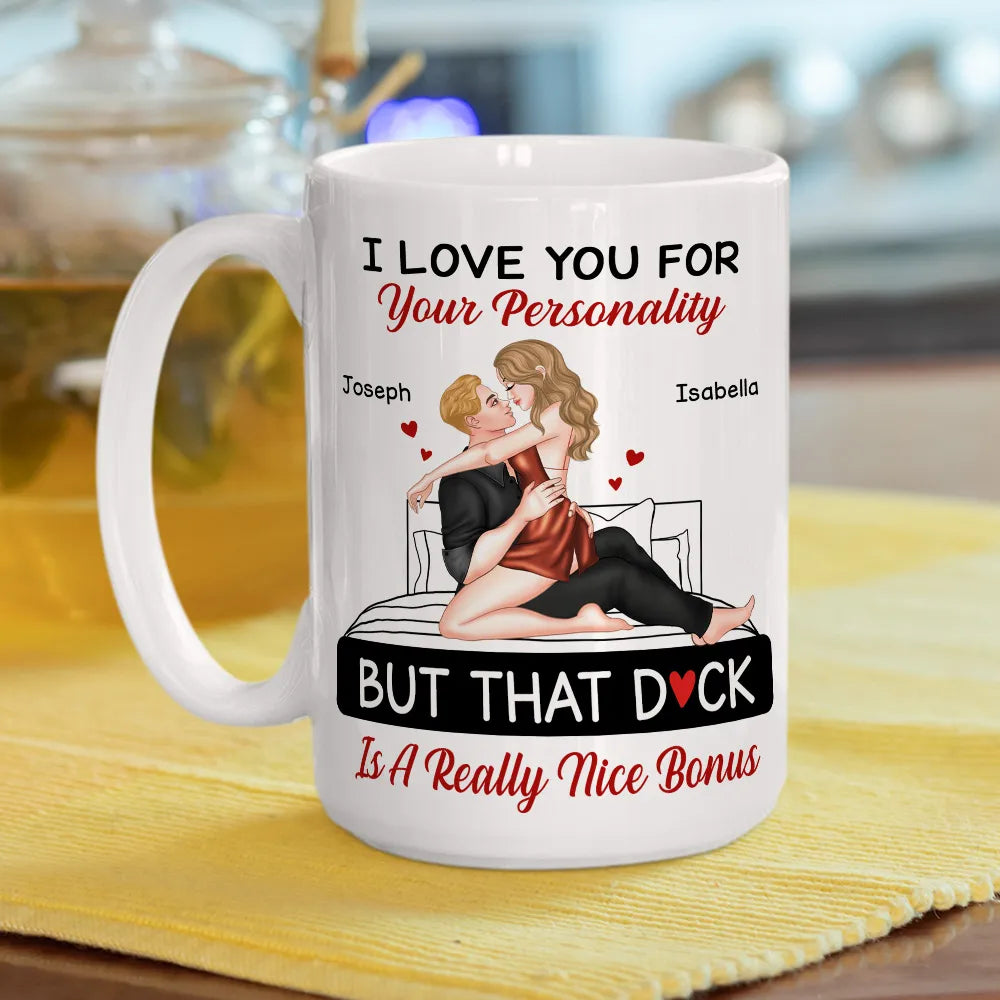 Personalized Romantic Couple Mug for Him - Anniversary Gift Cup MagicInPrints