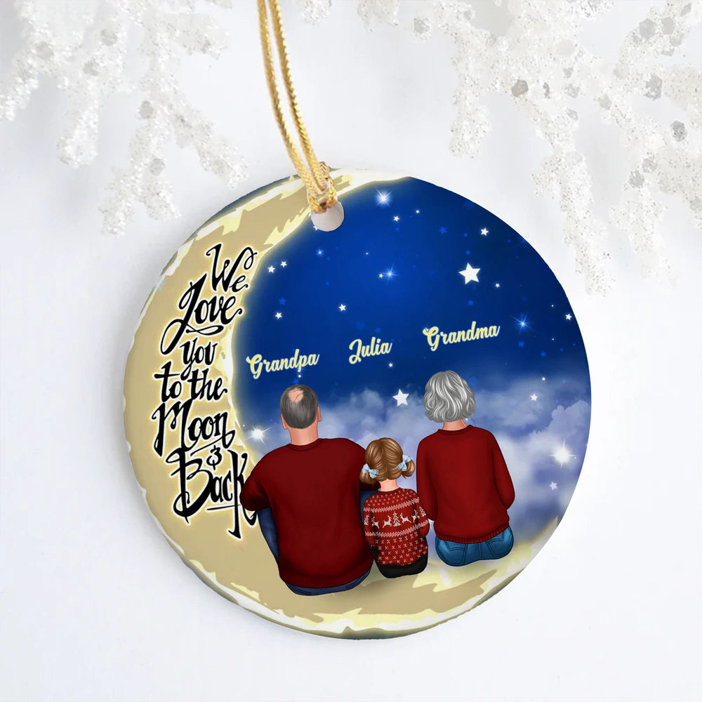 Personalized Family Christmas Ornament for Grandparents - Sentimental Holiday Decor Ornament MagicInPrints