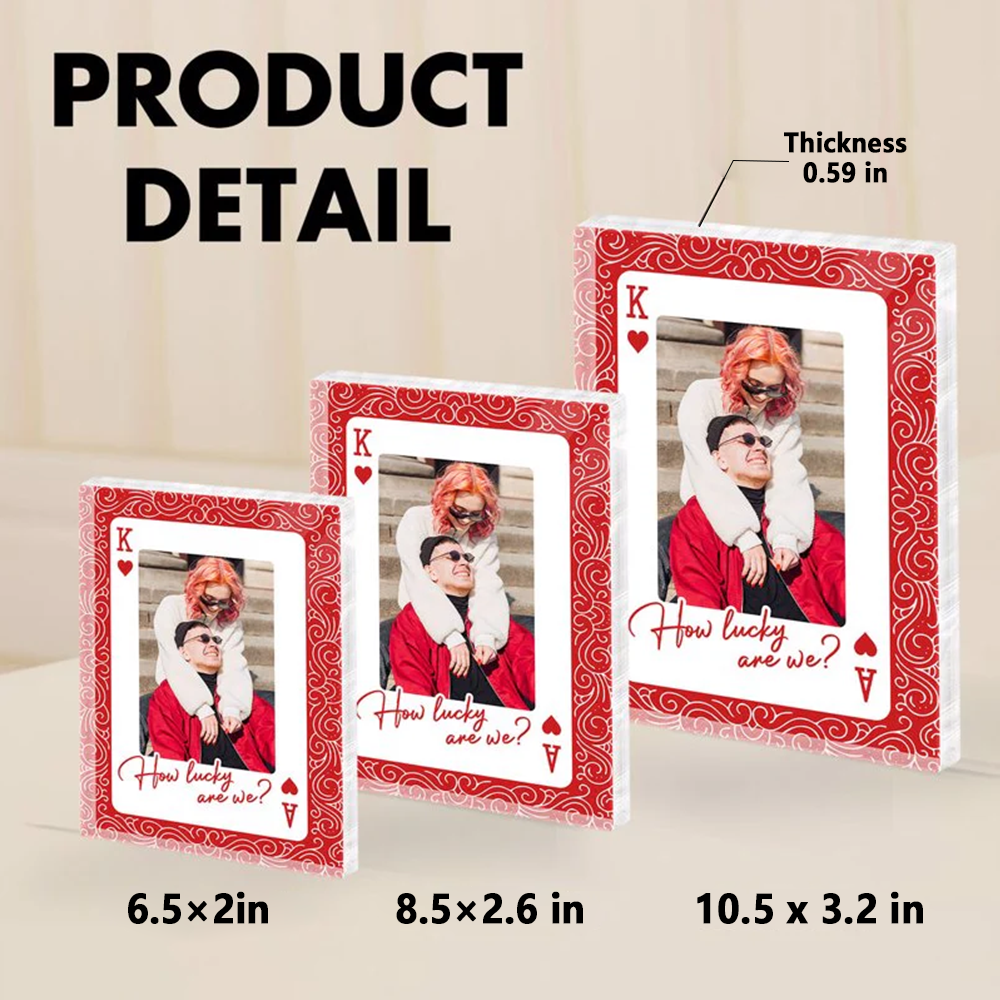 Personalized Photo Acrylic Block for Couples - Romantic Gift Plaque MagicInPrints