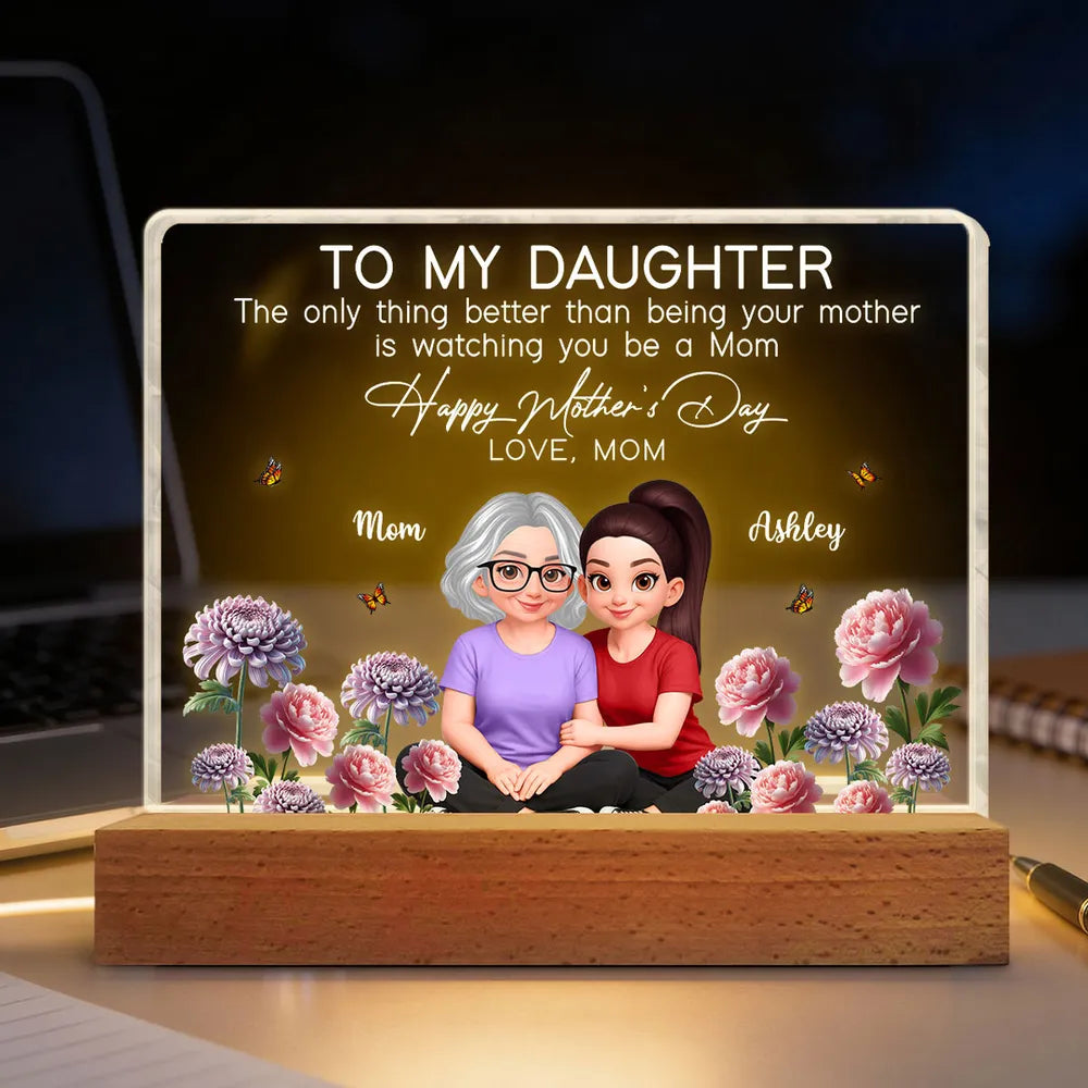 Personalized Acrylic Plaque for Daughter - Heartfelt Mother's Day Gift Plaque MagicInPrints