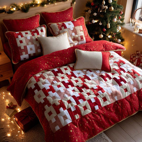 Wrap Your Dreams in Warmth – Personalized Quilted Bedding Set – Gift for Family and Friends Quilted Bedding Set V2 MagicInPrints