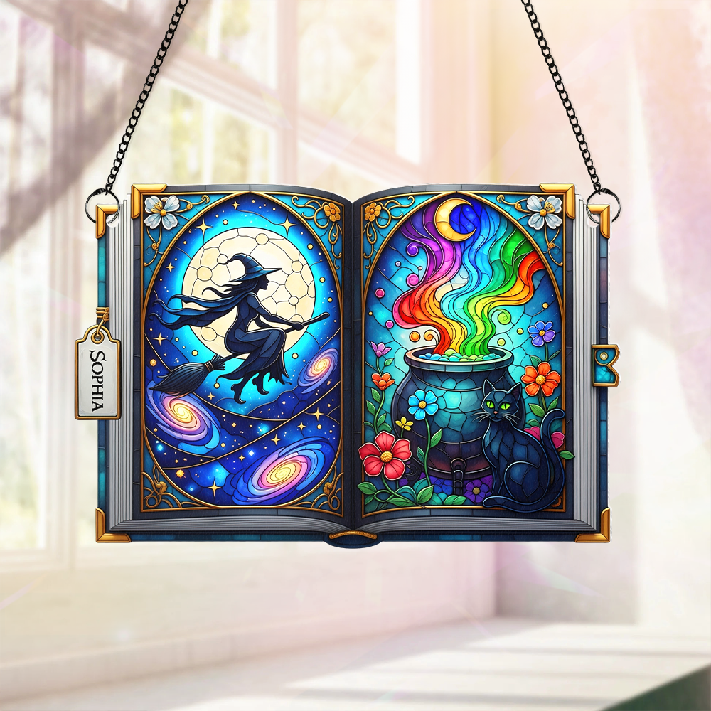 Witch suncatcher - Personalized Gifts For Witch Lover Ornament MagicInPrints