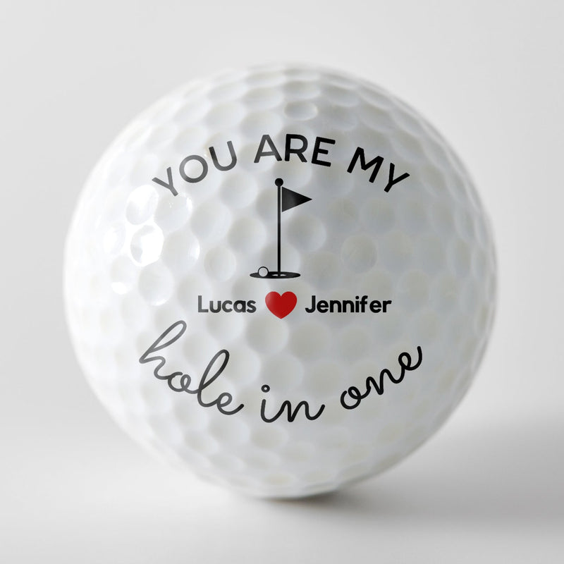 Personalized Golf Ball Couples Gift - Romantic Golf Keepsake for Anniversaries Sports MagicInPrints