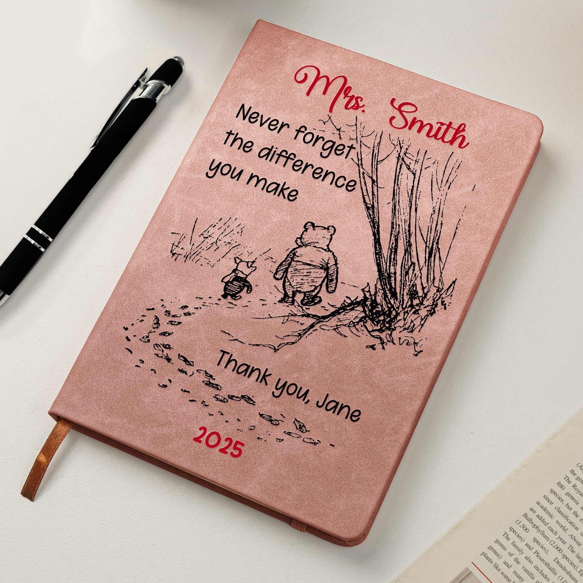 Personalized Teacher Journal Gift for Mrs. Smith - Sentimental 2025 Thank You Notebook Stationery MagicInPrints