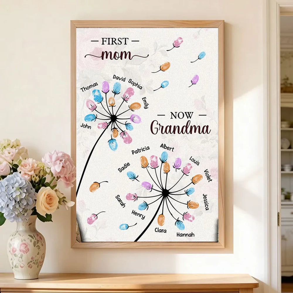 Personalized Family Tree Canvas for Grandma - Sentimental Mother's Day Gift Poster or Canvas MagicInPrints