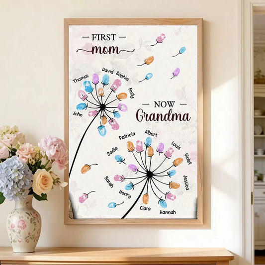 Personalized Family Tree Canvas for Grandma - Sentimental Mother's Day Gift Poster or Canvas MagicInPrints