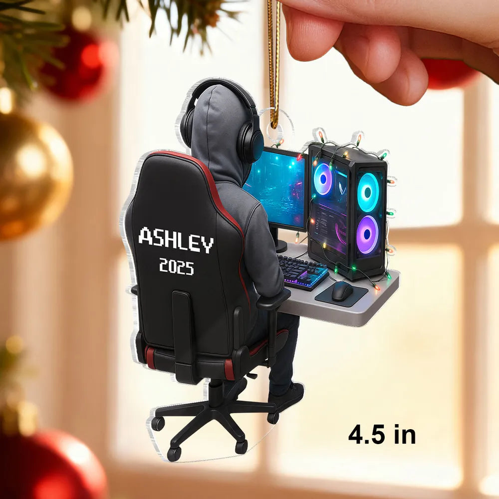 Personalized Gamer Christmas Ornament for Gamers - Holiday Gift Ornament MagicInPrints