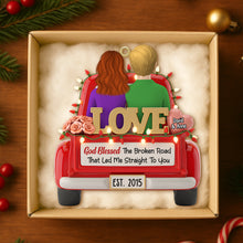 Load image into Gallery viewer, Love is the Journey - Personalized Christmas Ornament for Couples Ornament MagicInPrints
