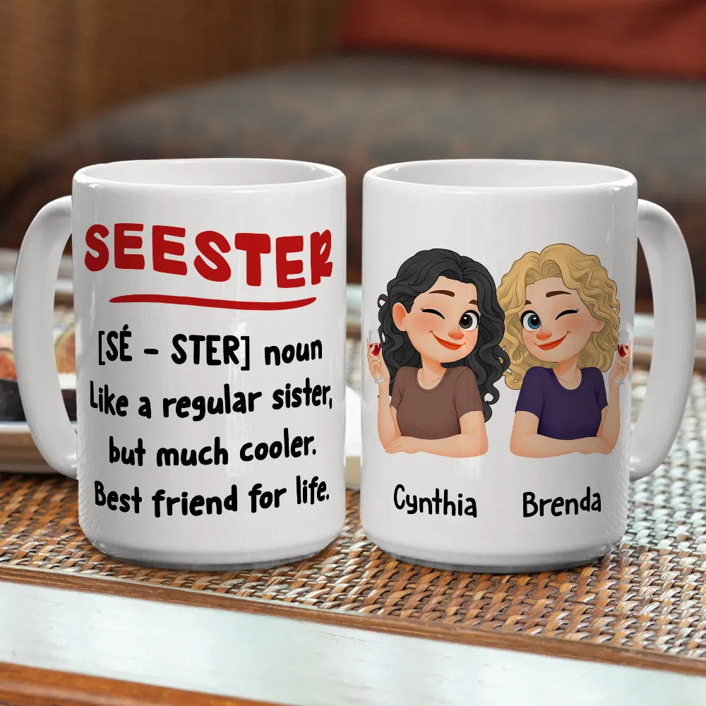 Personalized Sister Mug for Best Friend - Funny Gift for Sisters Cup MagicInPrints