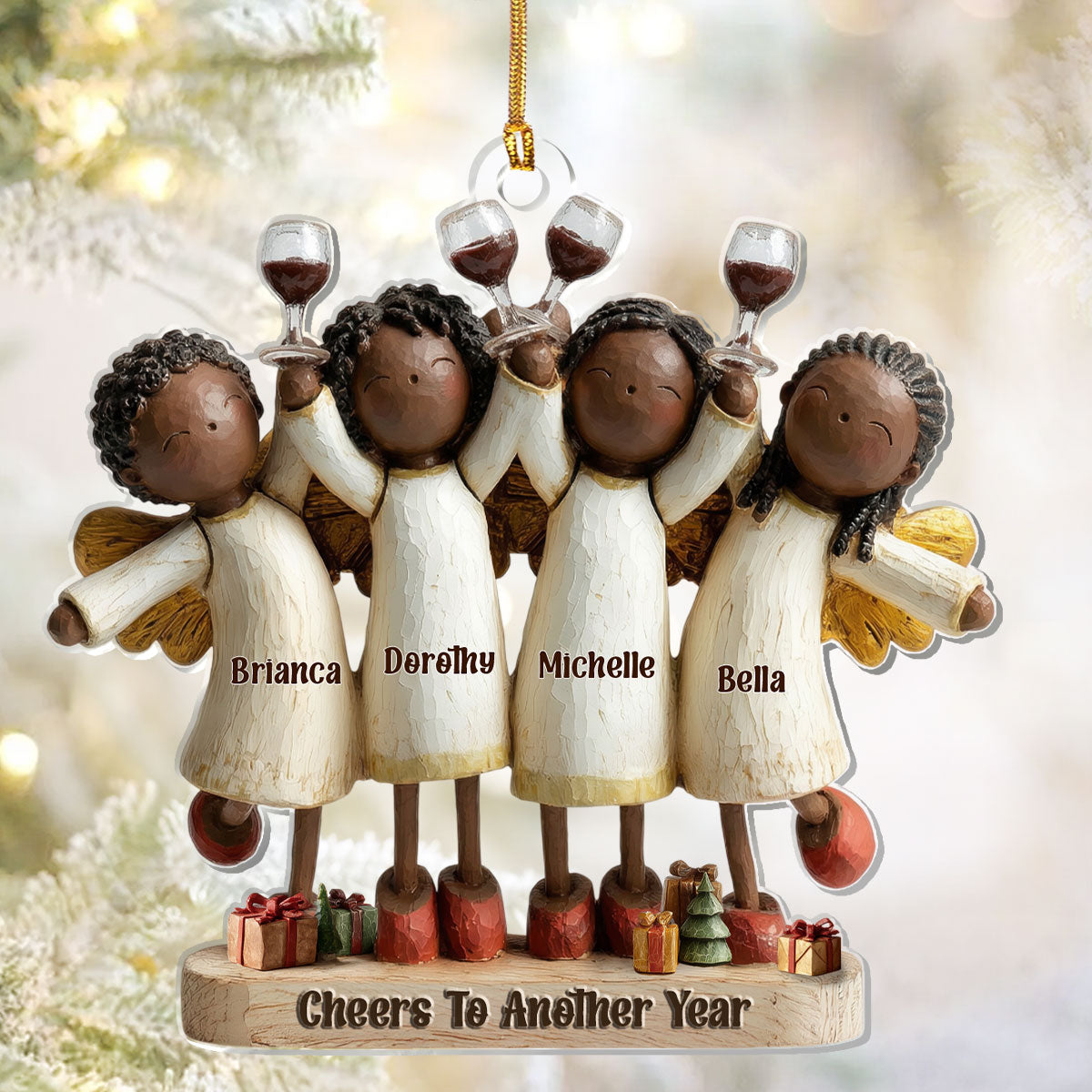 Personalized Angel Ornament for Family - Holiday Celebration Keepsake Ornament MagicInPrints