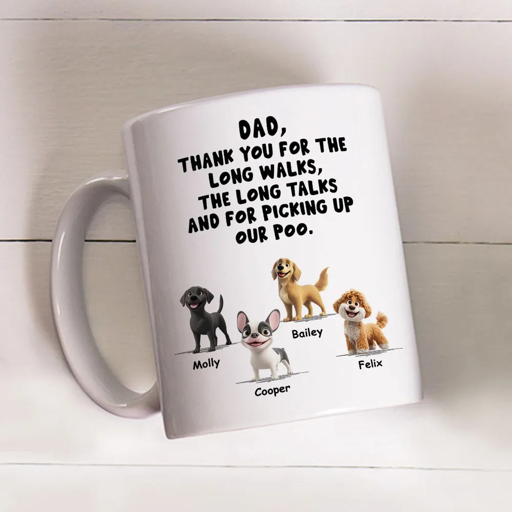 Personalized Dog Dad Mug for Father's Day - Funny Pet Lover Gift Cup MagicInPrints